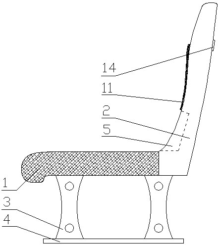 Inflatable seat for automobile