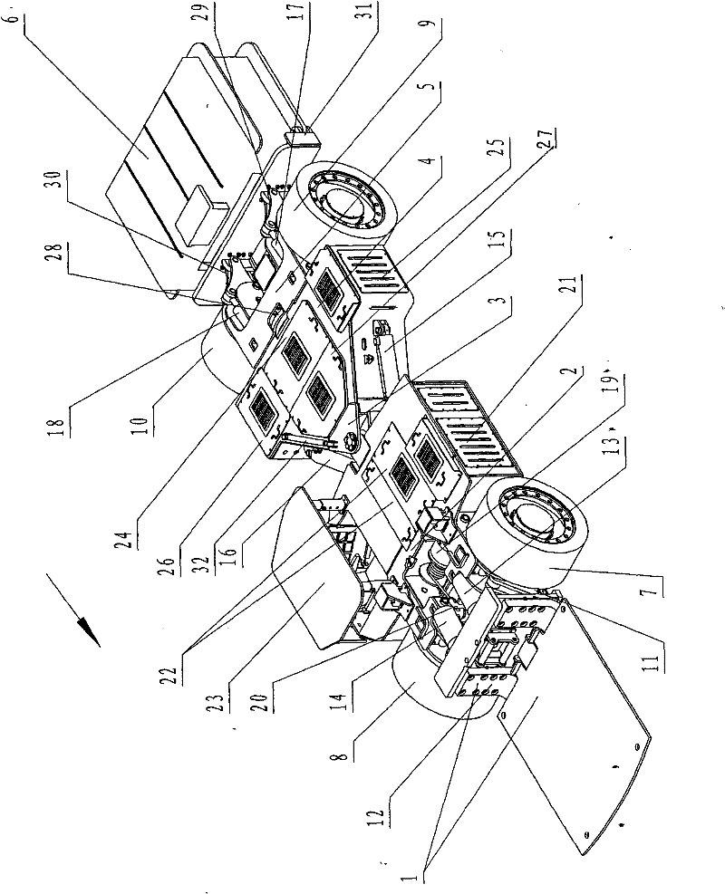 Storage battery shield hauler