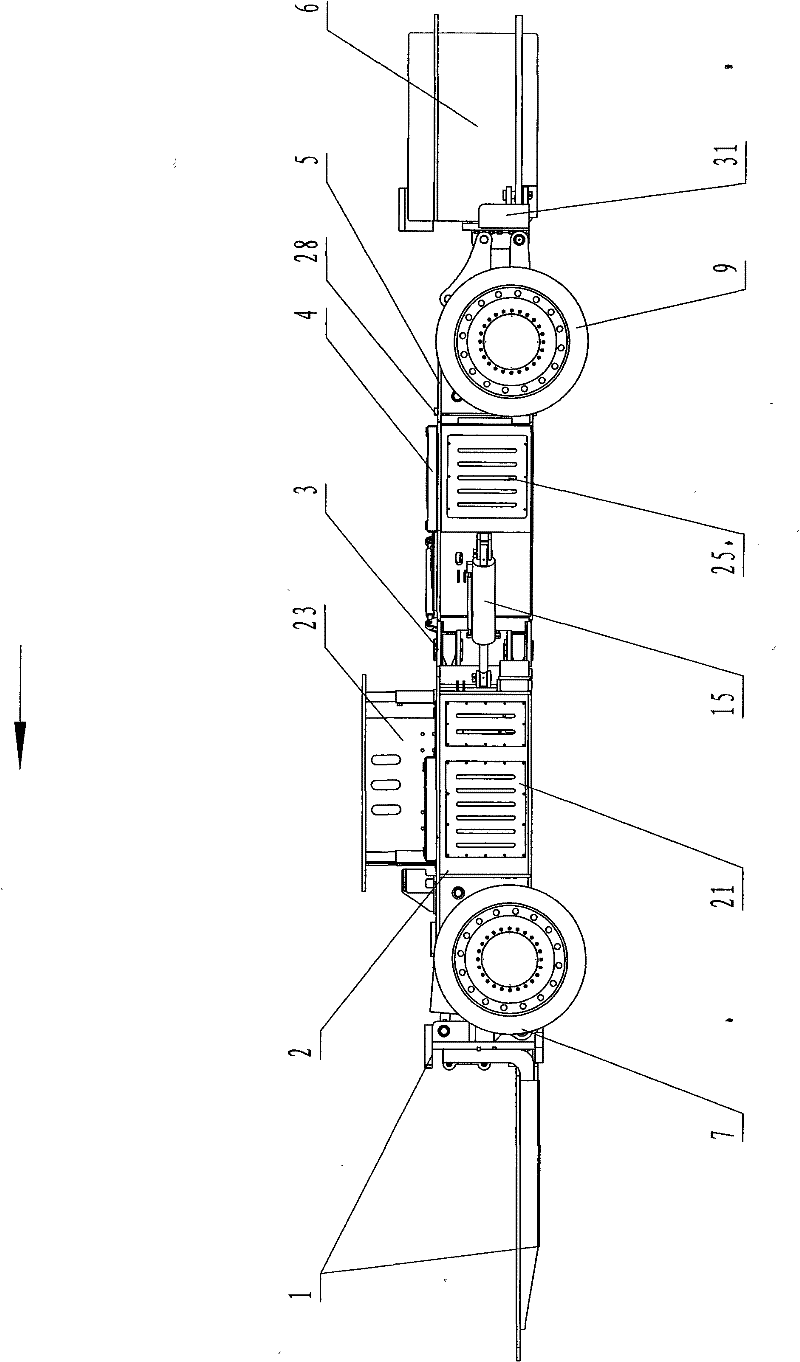 Storage battery shield hauler