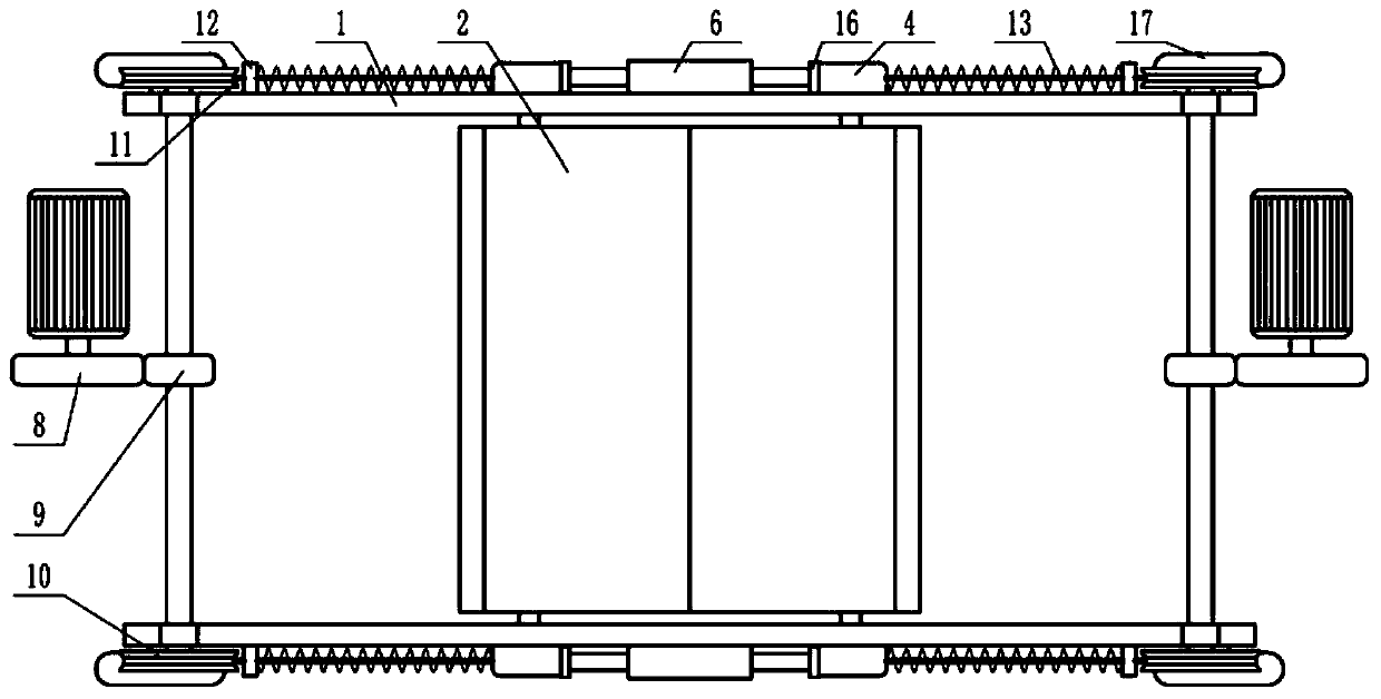 Lime powder uniform paving device