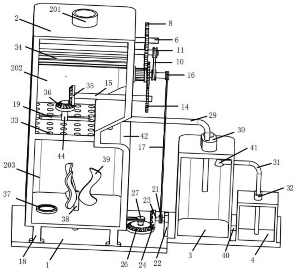 Solid waste digestion environmental protection device