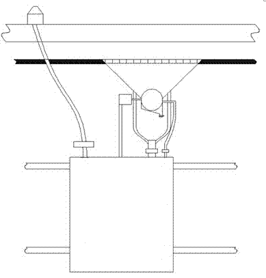 Municipal bridge guardrail cleaning device having water level communicating pipe and application method thereof