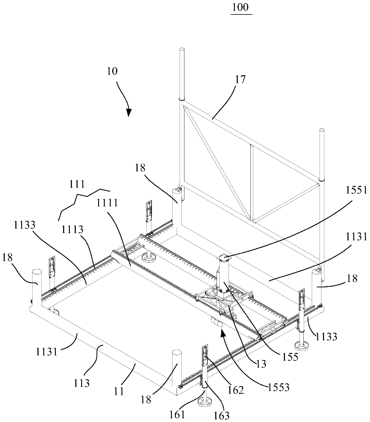 Automatic paver system with adjustable feet and method of operation