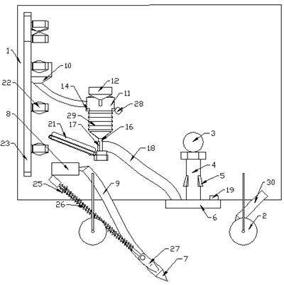 Soil loosening and layered fertilization integrated device