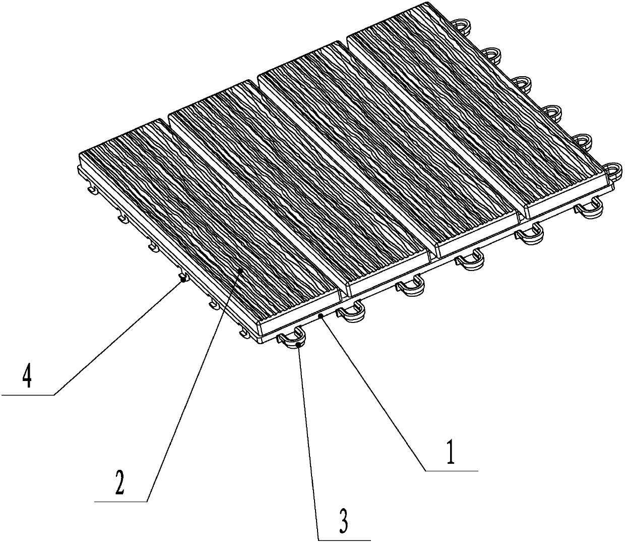 Supporting bottom frame structure of spliced floor