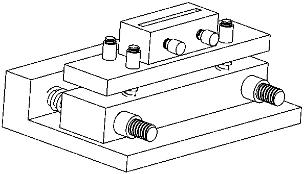 Lens mounting base adjustable in multiple degrees of freedom