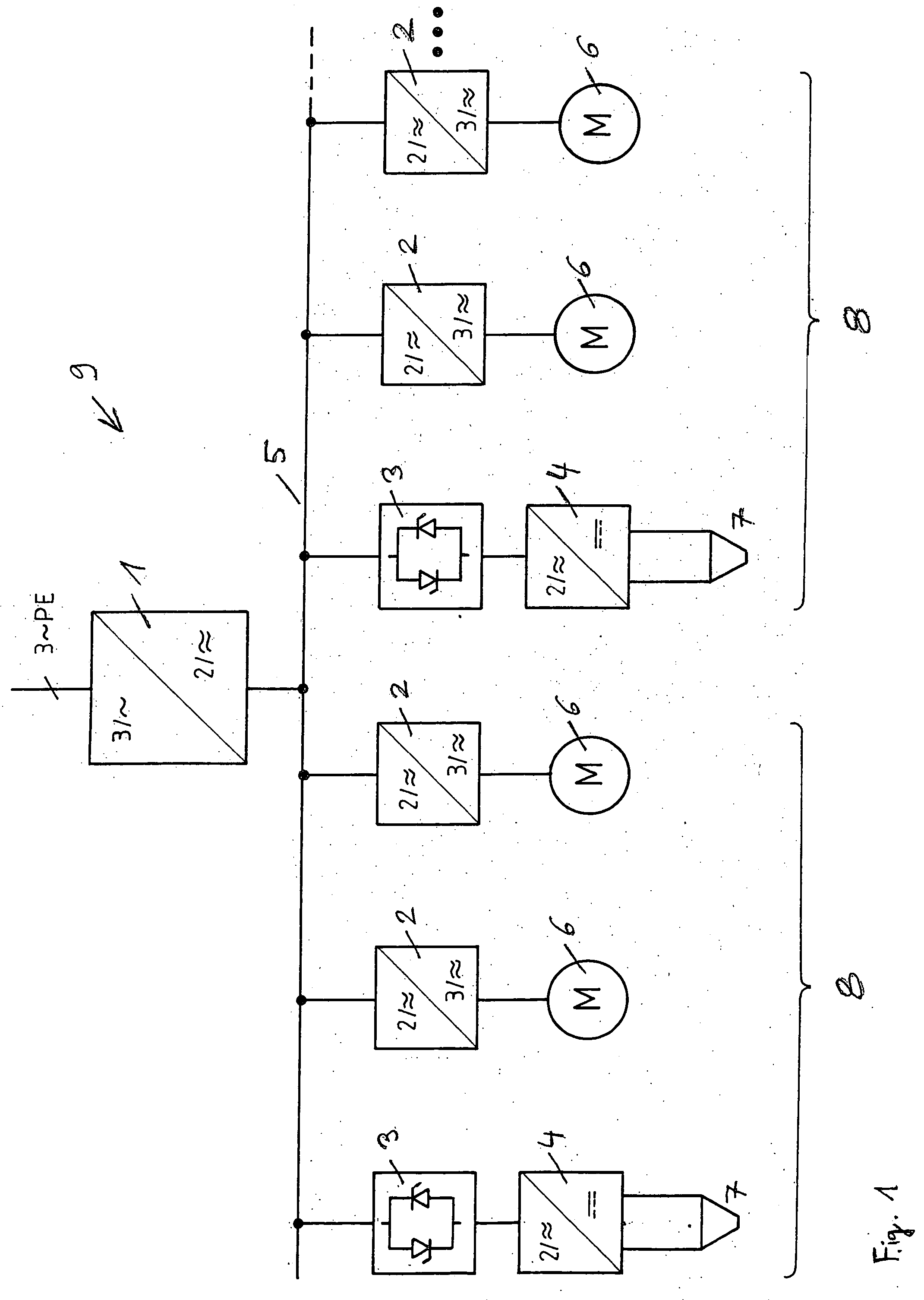 Power supply for resistance welding units