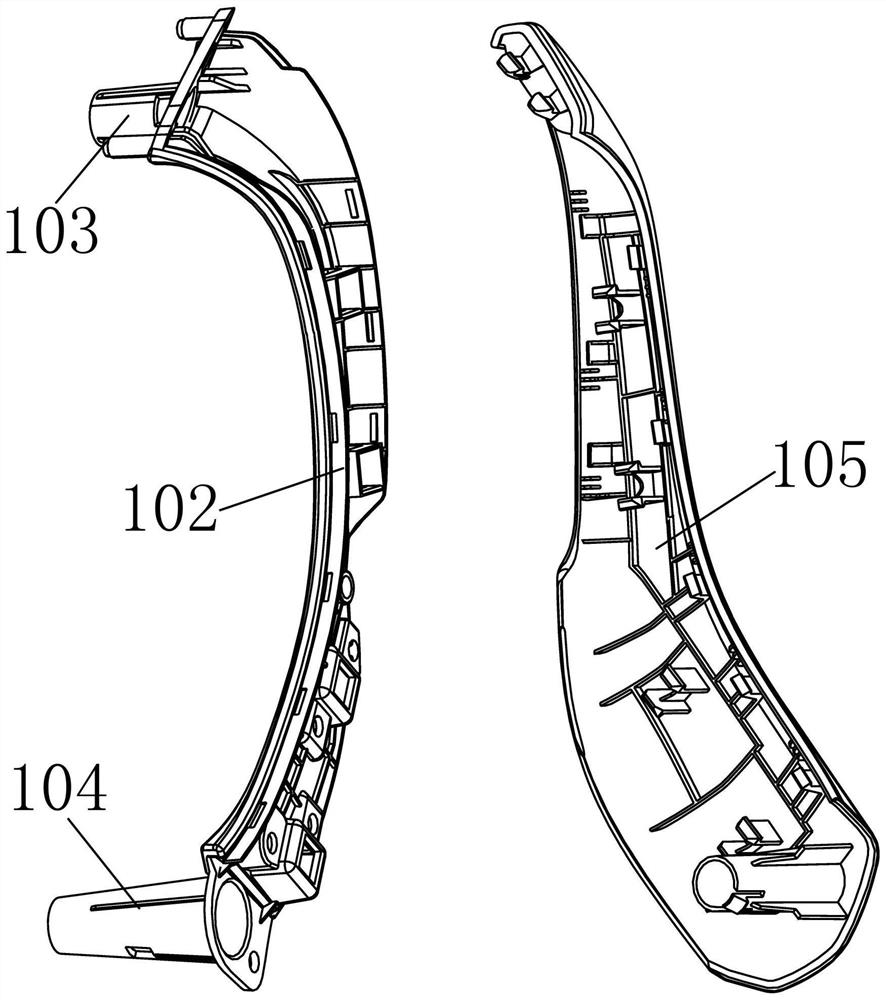 Integral type vehicle door vertical handrail and mounting structure thereof