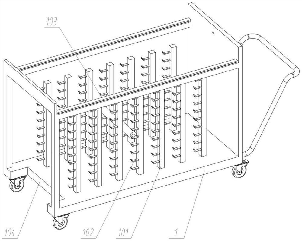 Spinning roller cart for spinning workshop