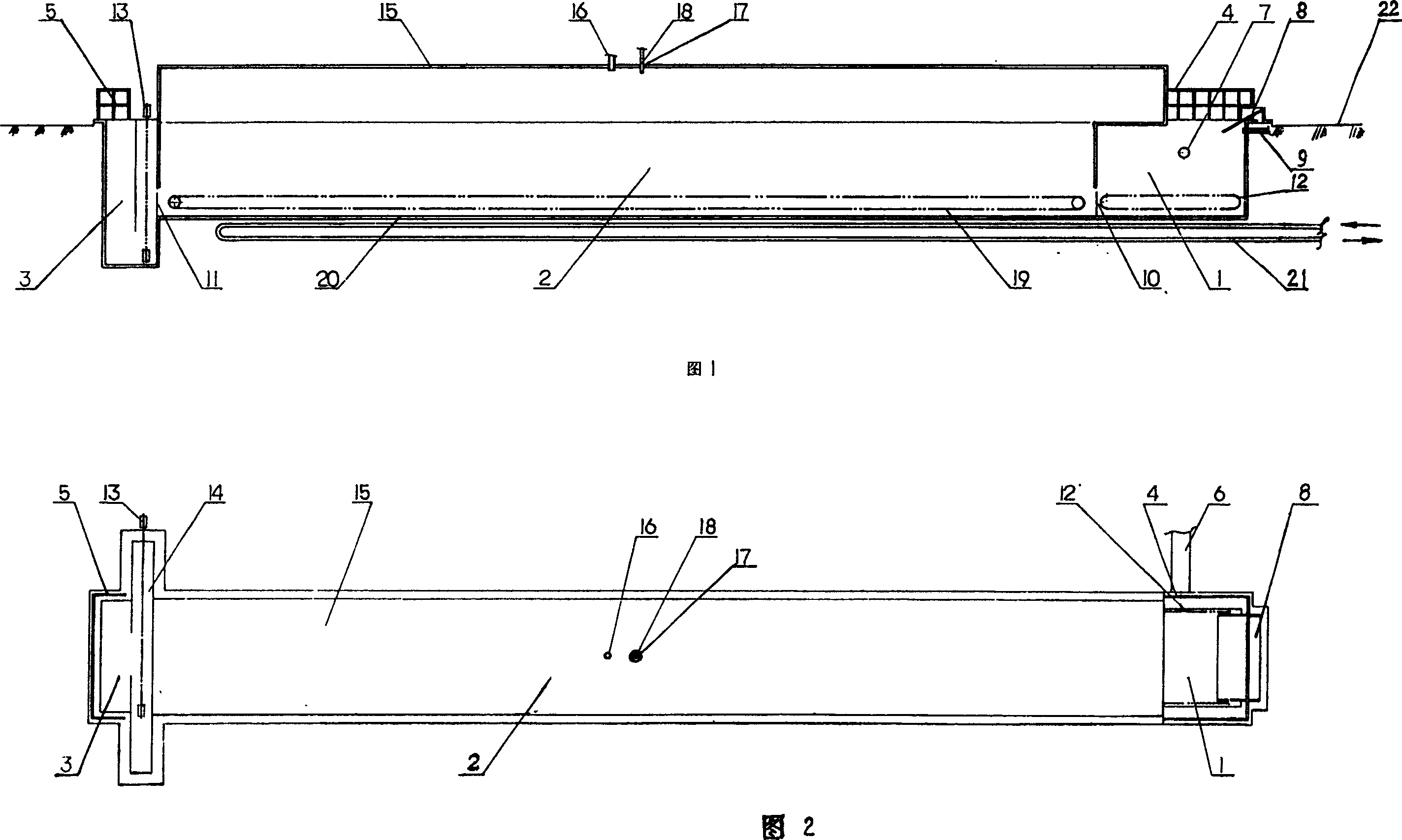 Semi-underground tunnel type methane autoclave