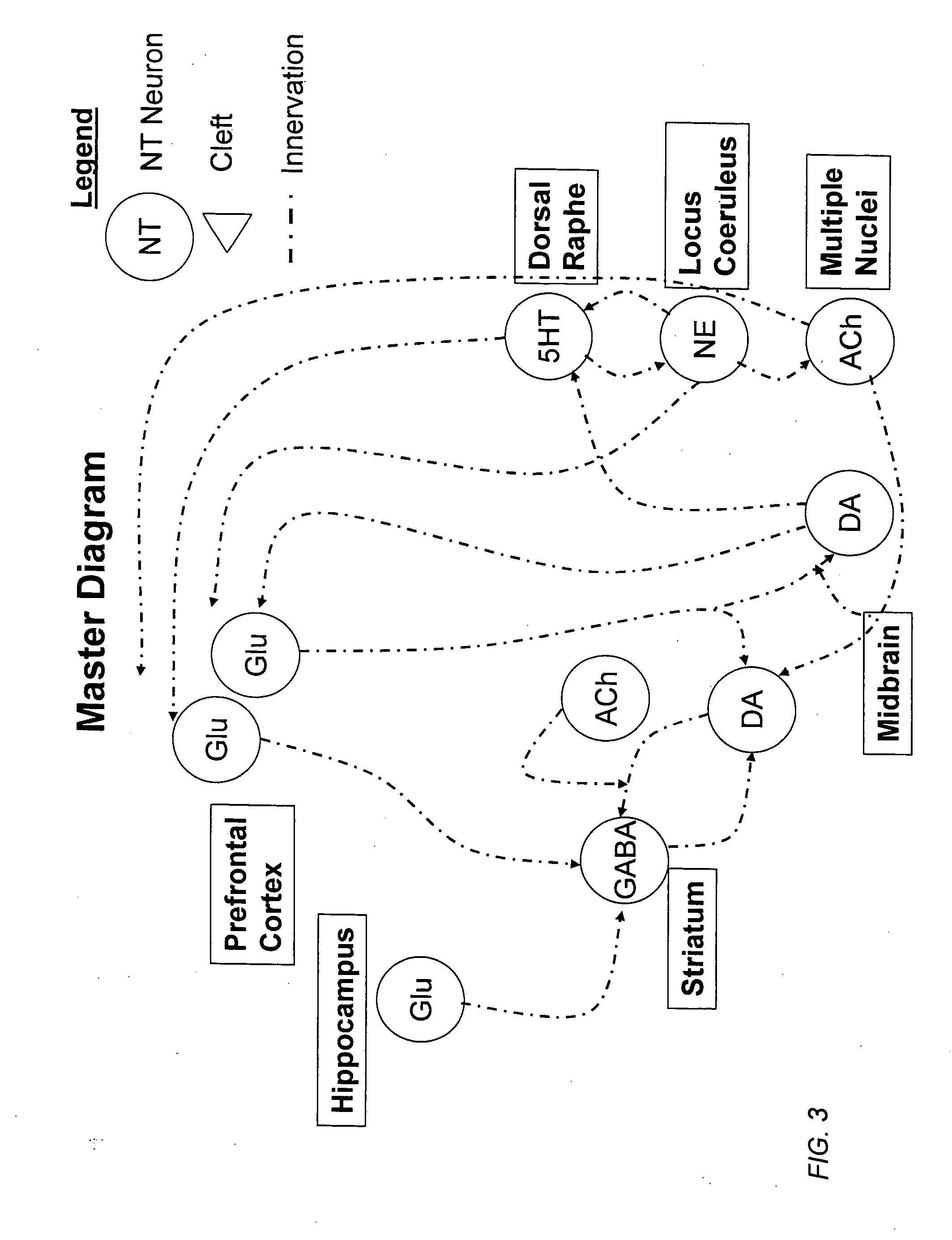 Method and apparatus for computer modeling of the interaction between and among cortical and subcortical areas in the human brain for the purpose of predicting the effect of drugs in psychiatric & cognitive diseases