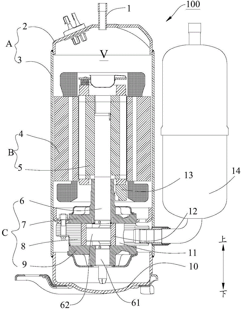 Piston of rotary compressor and rotary compressor with same and multistage compressor with same
