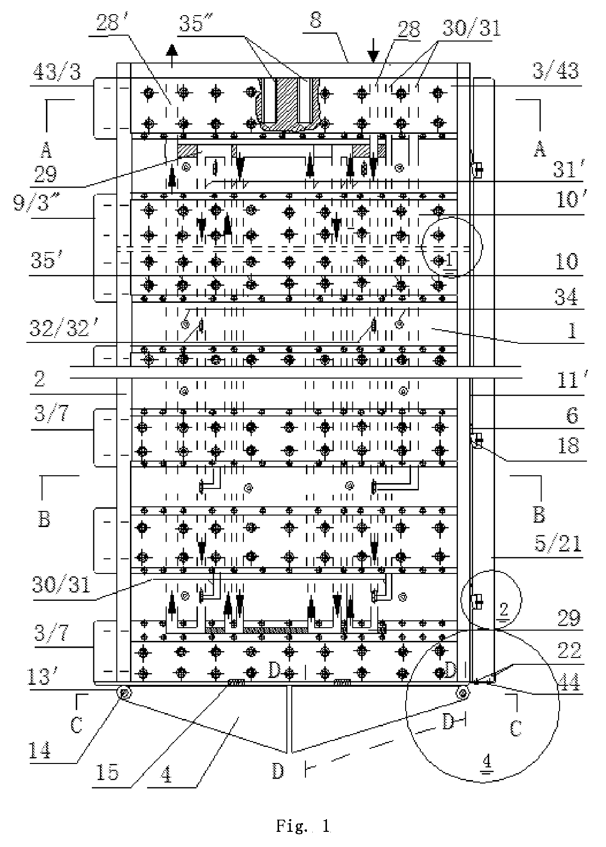 End point closing wall forming device of extrusion type underground diaphragm wall and method for operating same