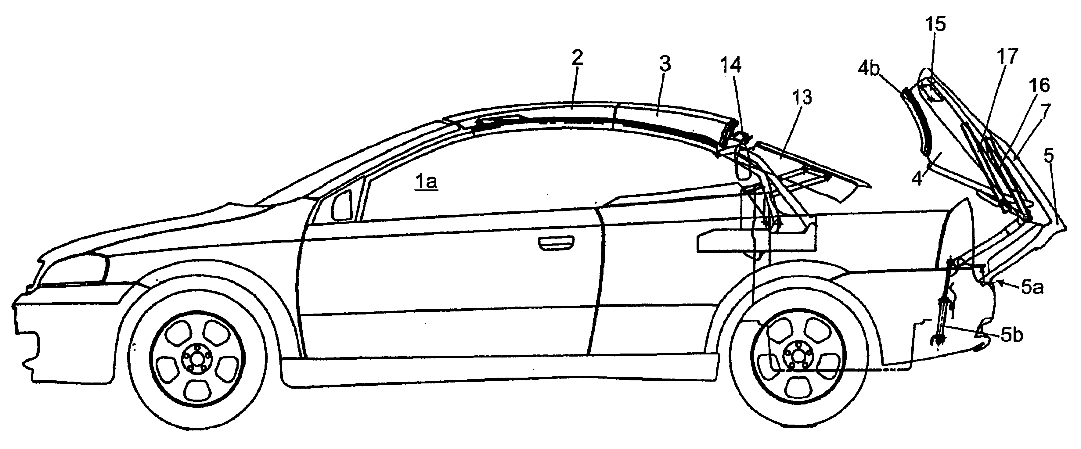 Folding top for a convertible vehicle