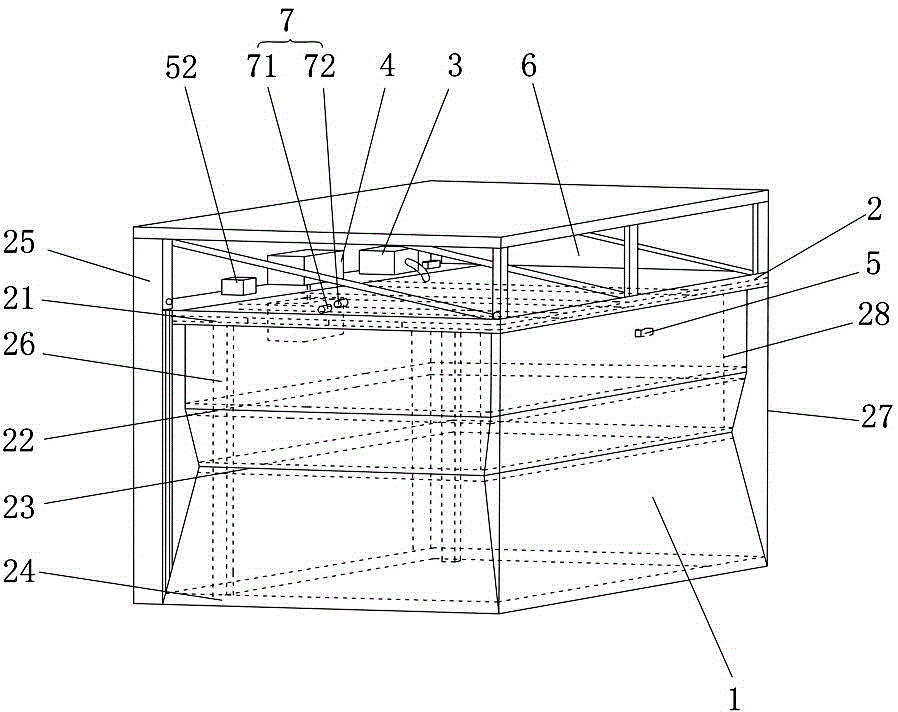 Shaded solar parking space used shed-type full-automatic sun-blocking device