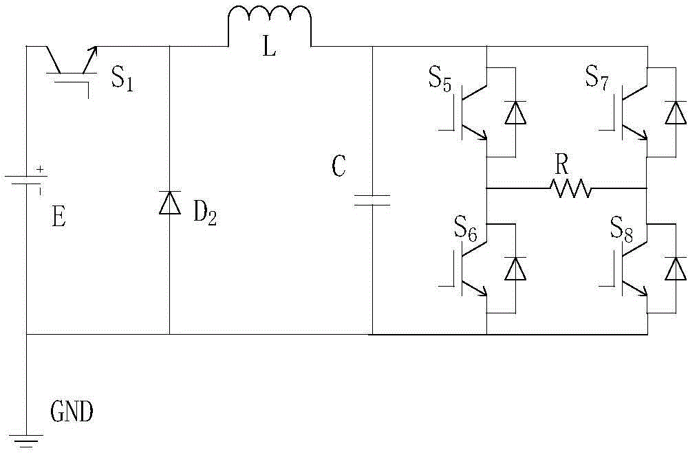 Z-source inverter circuit
