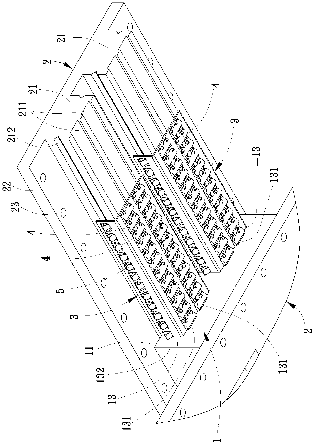 Cross shockproof platform