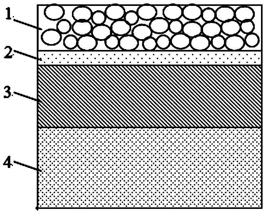 Pavement structure and method of colored greenway