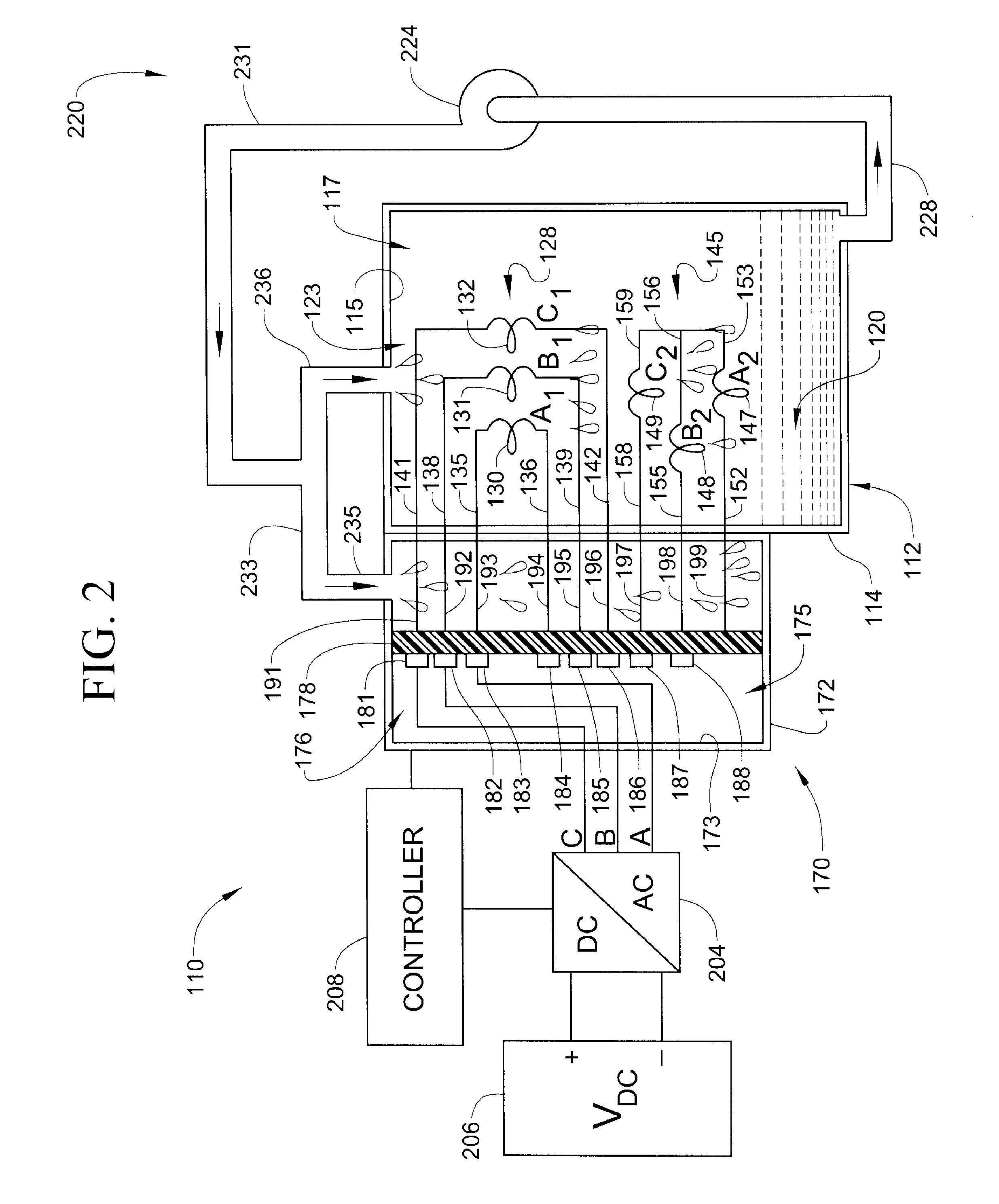 Switch module for an electric machine having switchable stator windings