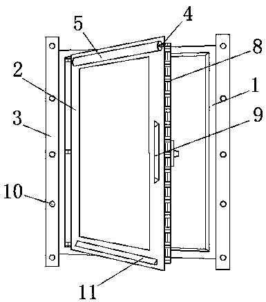 High-strength aluminum alloy door and window