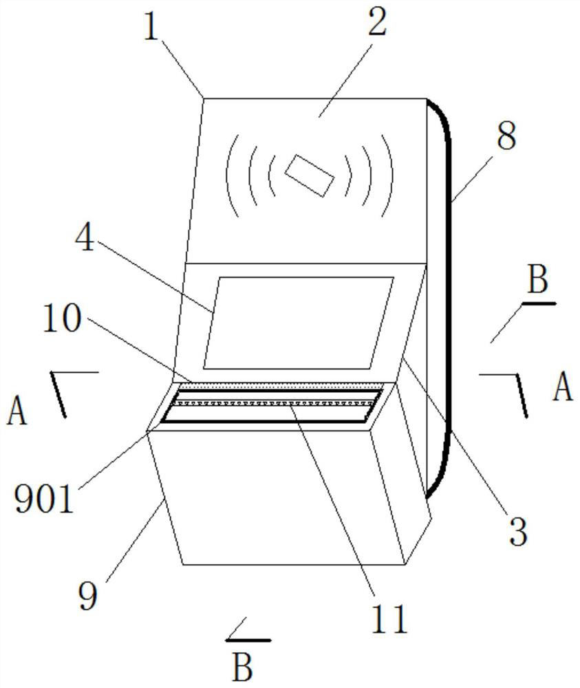 Bus code brushing device for electronic commerce data encryption based on silicon controlled rectifier principle