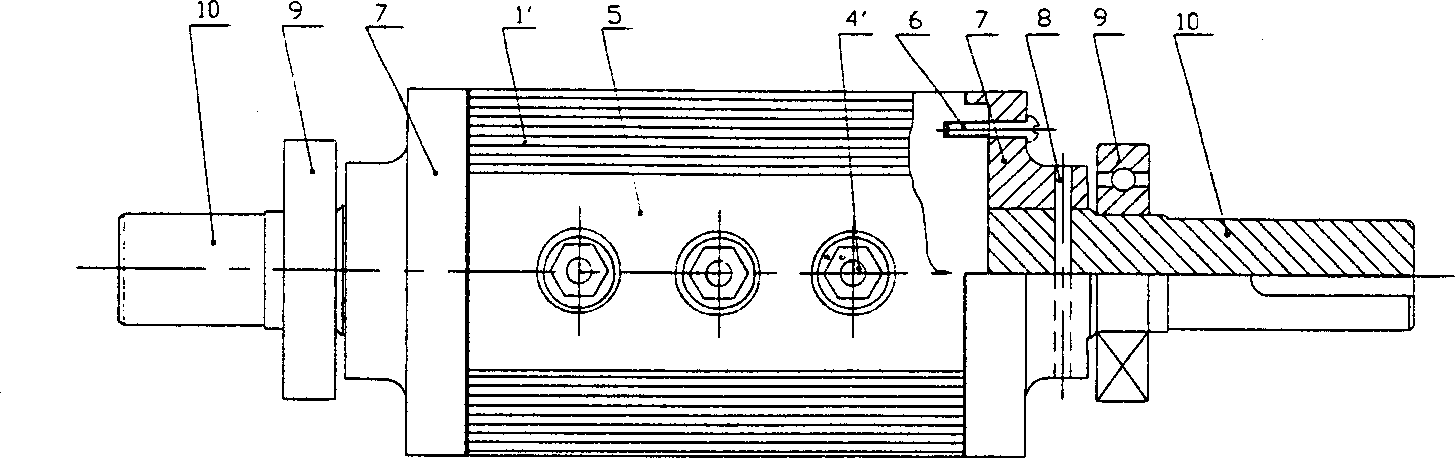 Synchronous motor rotor