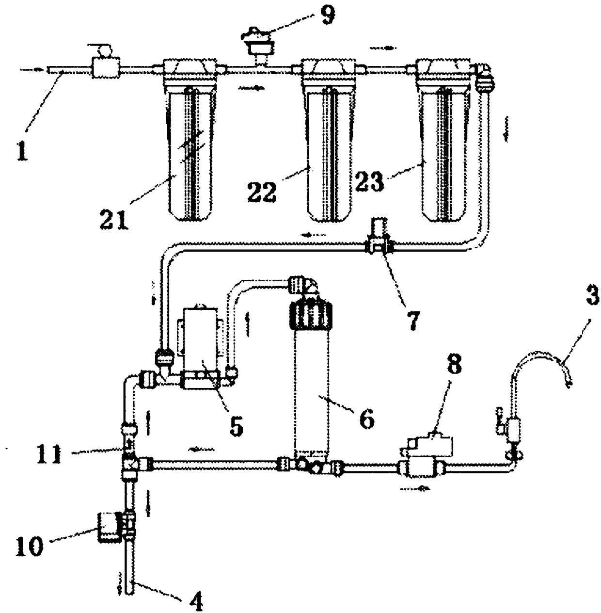 Water purification machine and water purification method thereof