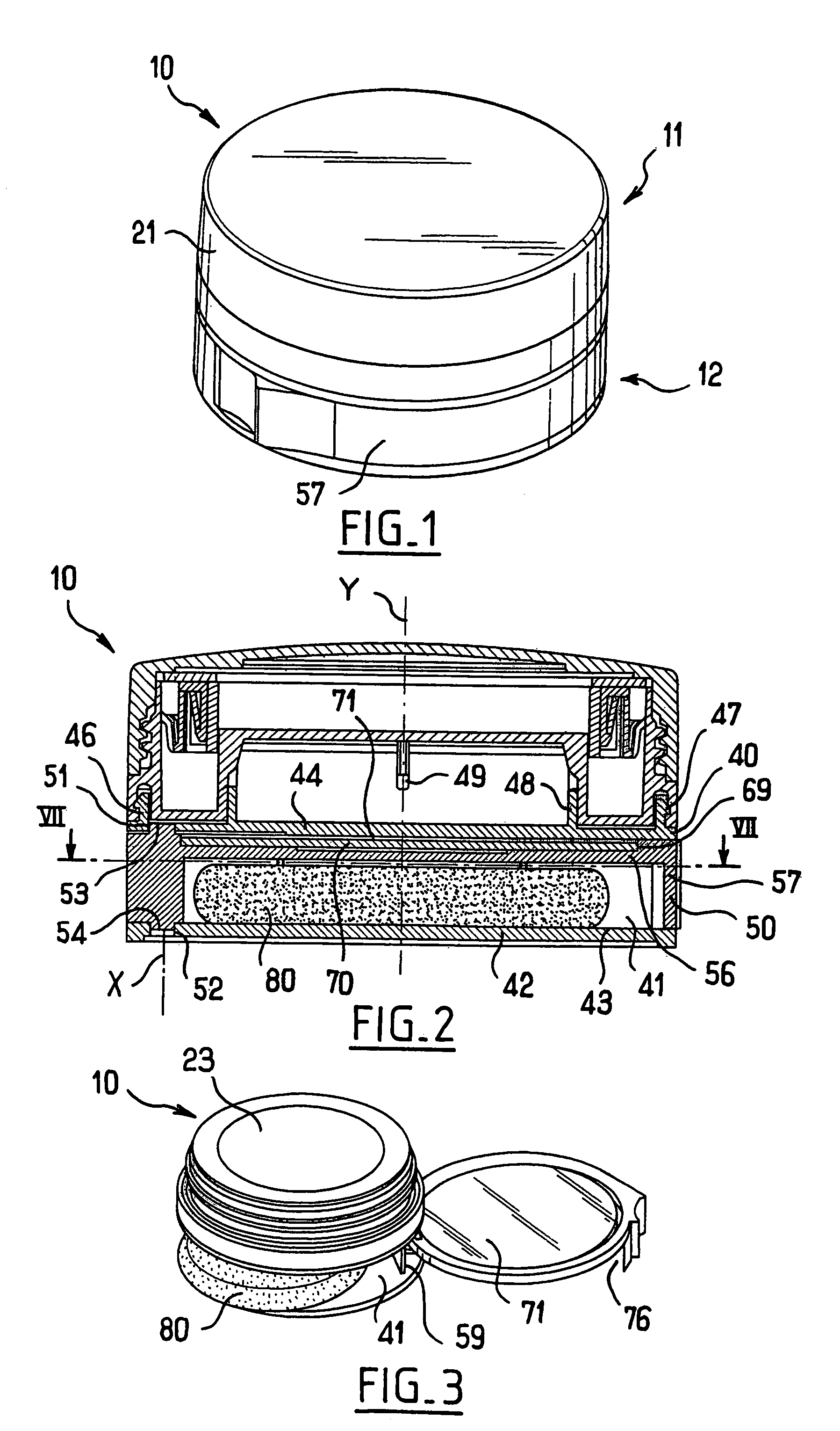 Device for packaging and applying a substance such as a cosmetic or another care product