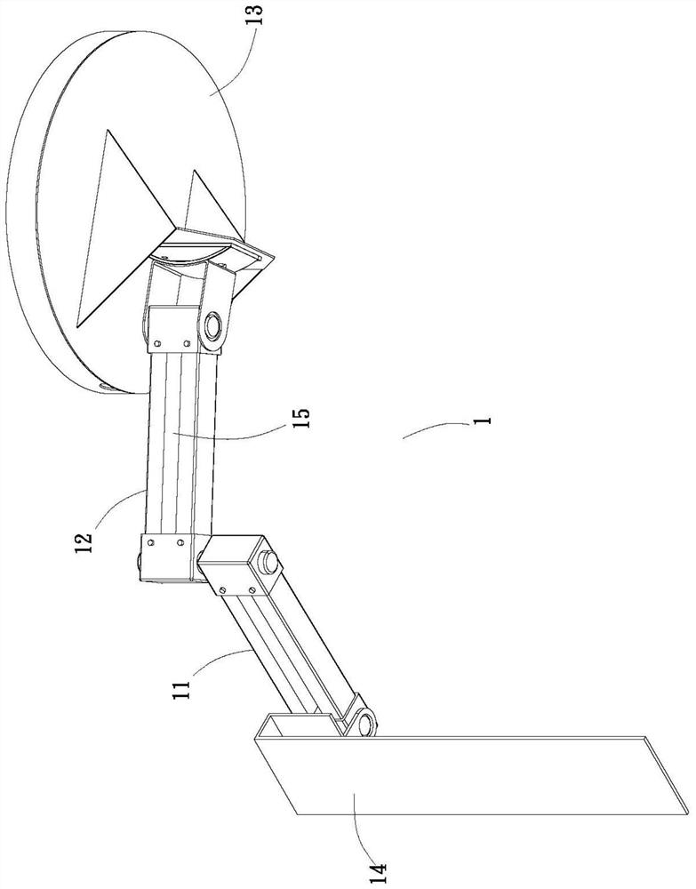 High-altitude single-person assembling equipment for industrial ceiling fan