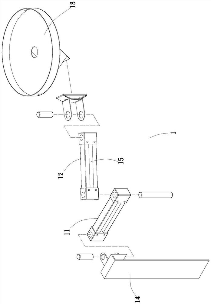 High-altitude single-person assembling equipment for industrial ceiling fan