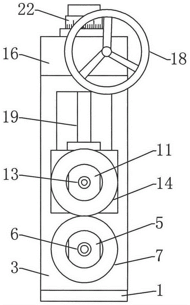 A creasing device