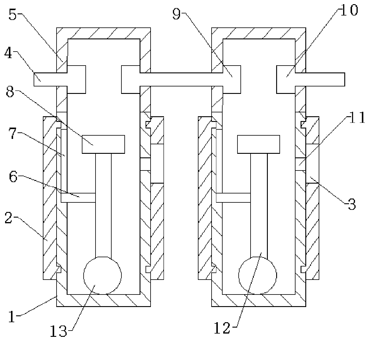 Automatic drainage system for sturgeon culture pond