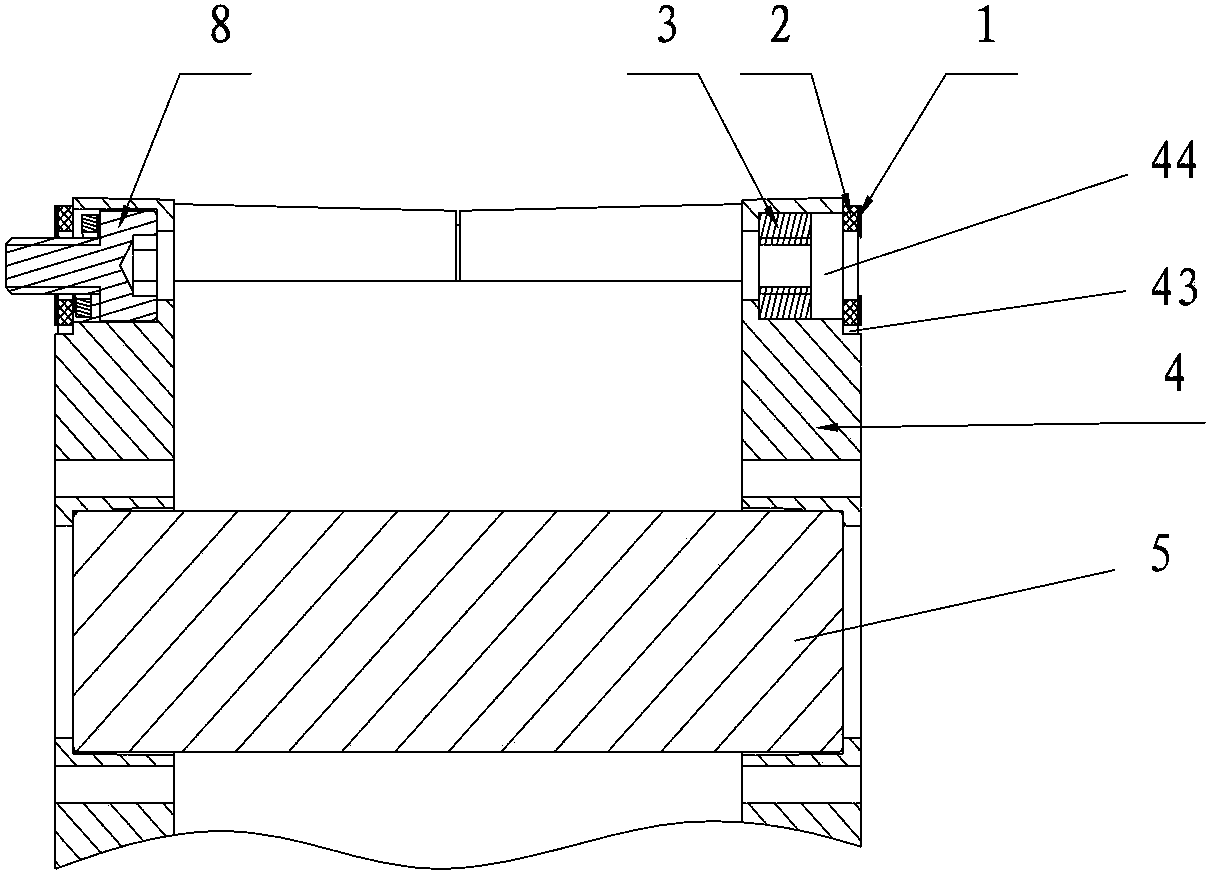 Cylindrical power battery module structure