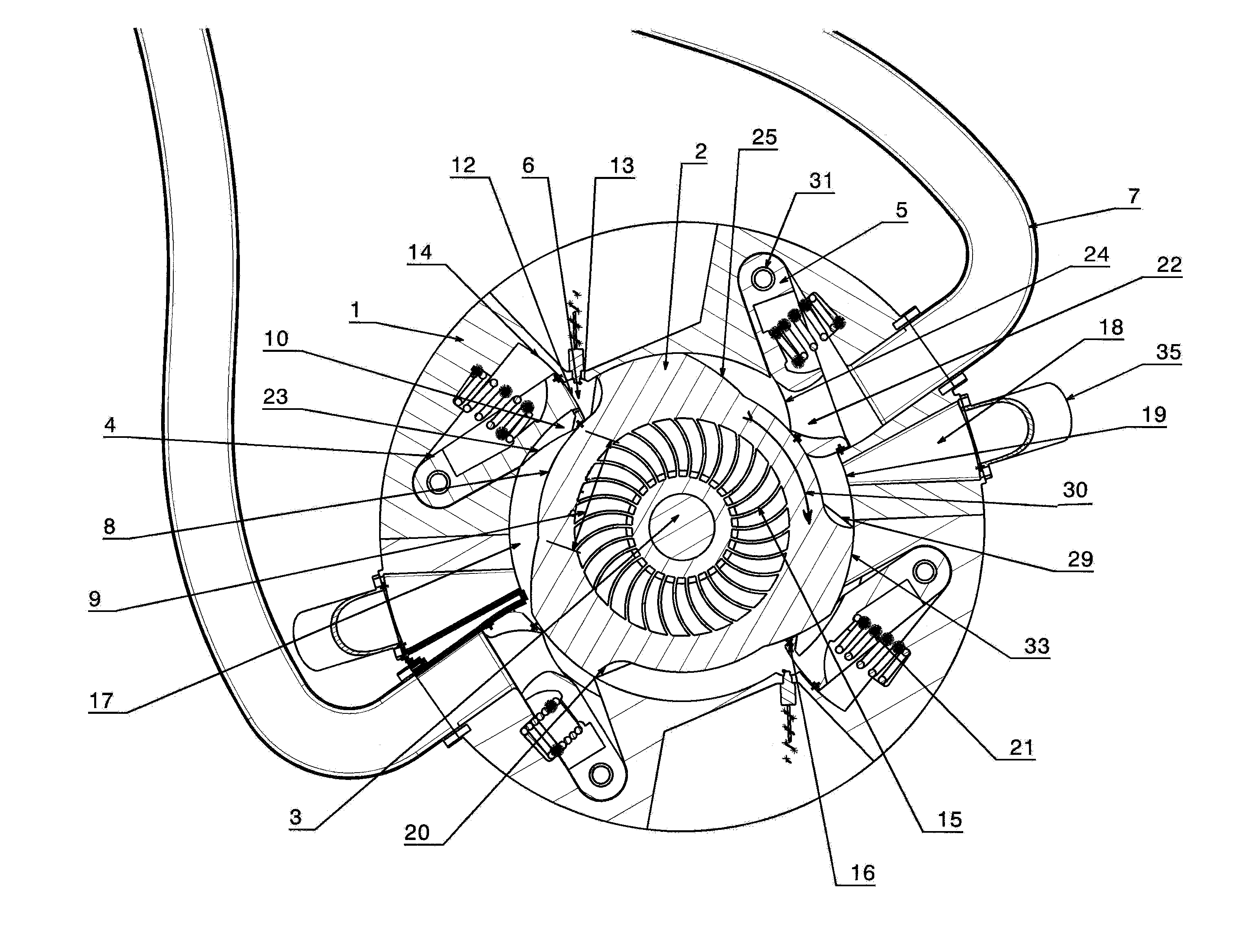 Tangential Combustion Turbine