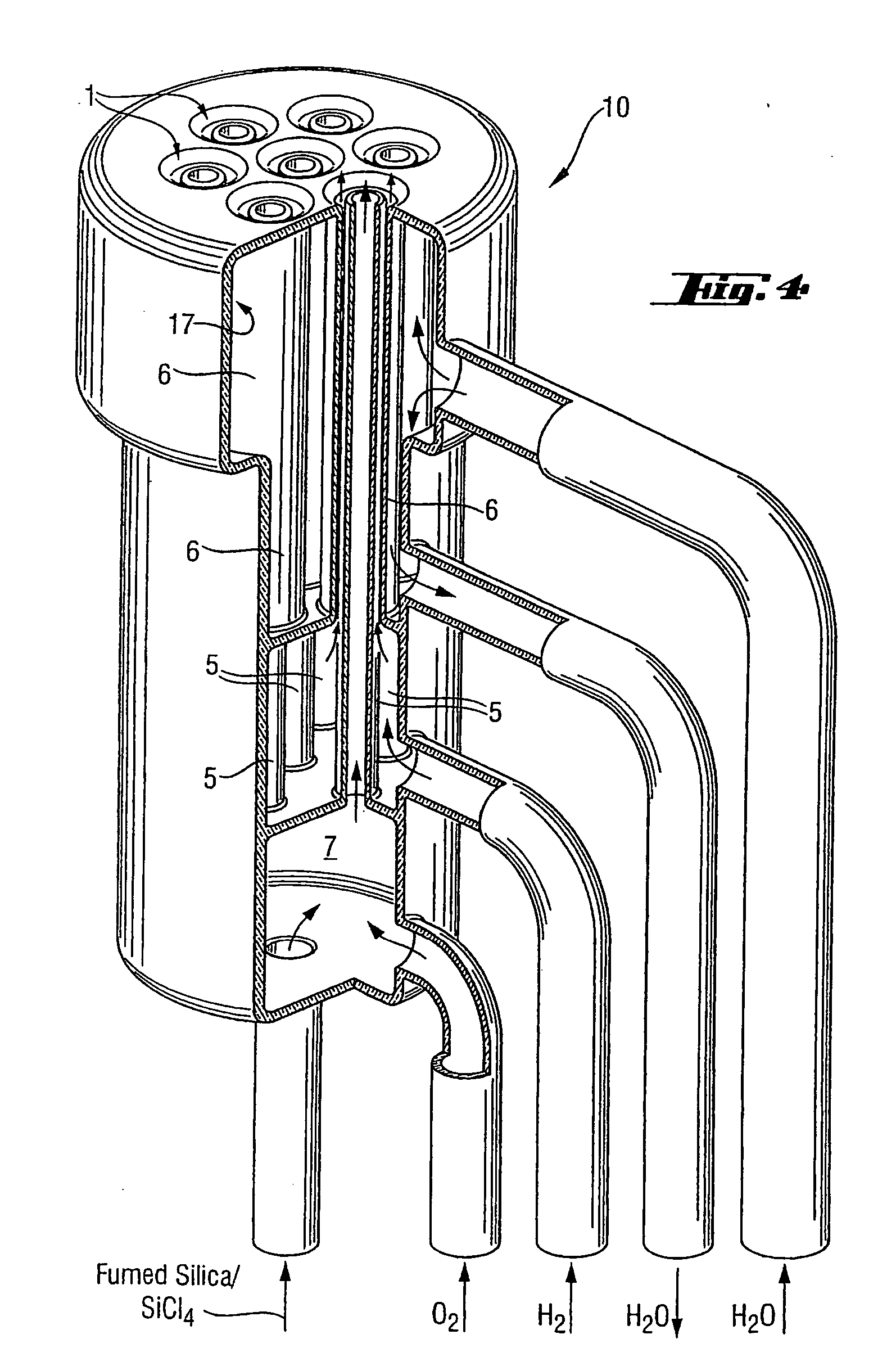 High-purity silica powder, and process and apparatus for producing it