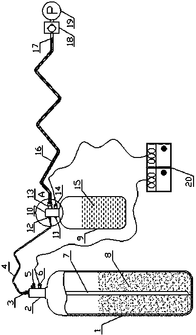 A multi-stage response automatic fire extinguishing device and its use method