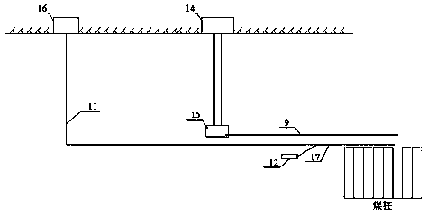 Method for achieving coal pillar mining replacement through gangue strip filling
