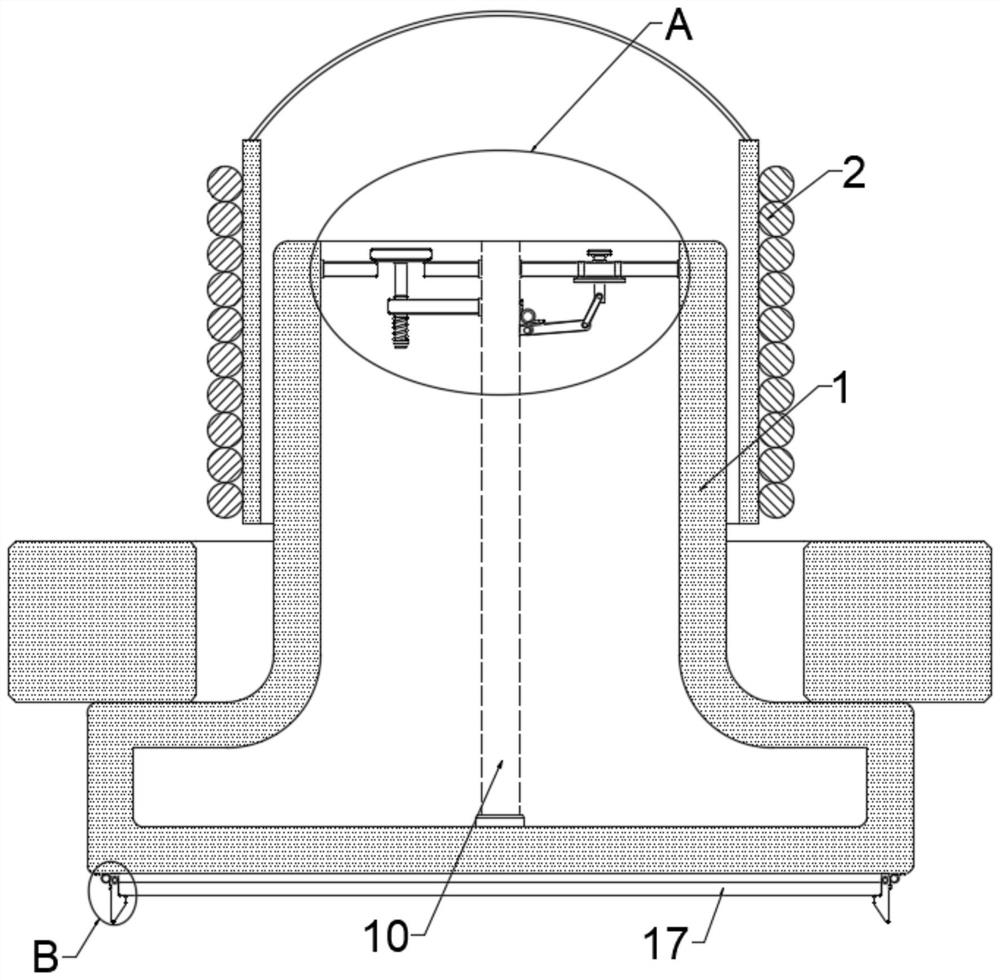 A lower splint structure for loudspeaker