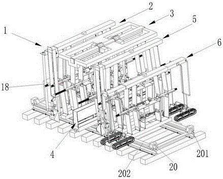 Ballast discharging and filling mechanized device