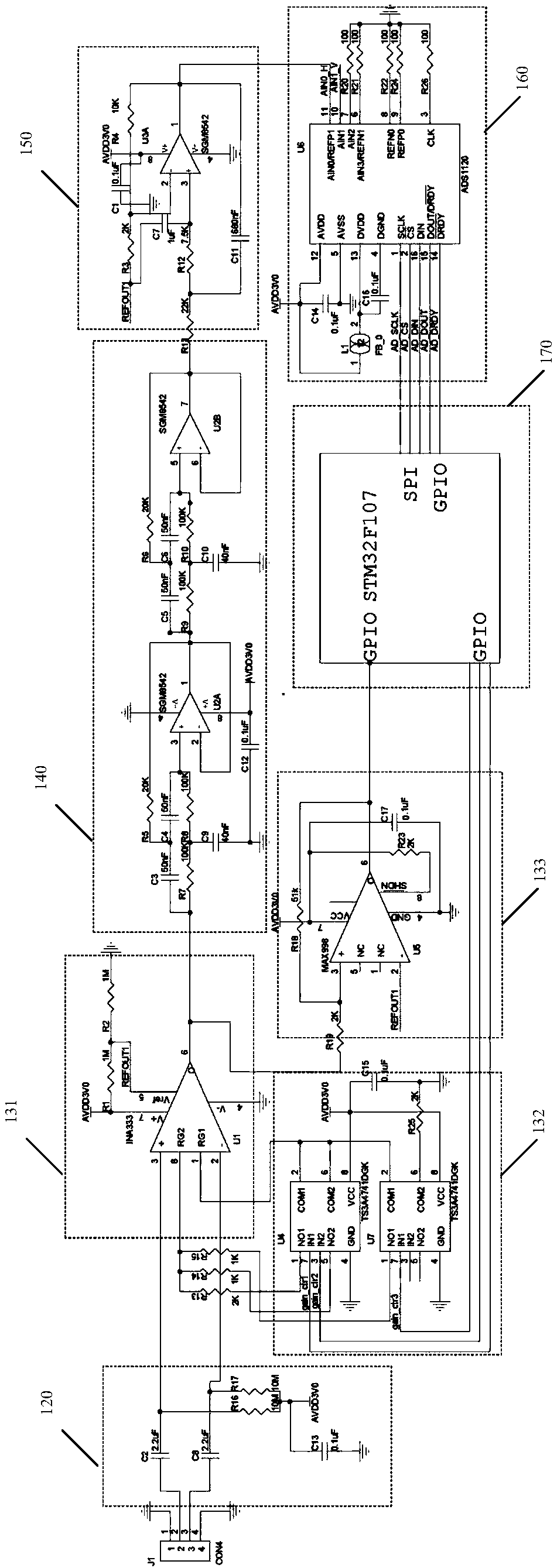 Electrooculogram signal processing circuit and ocular electricity-based human-machine interaction system