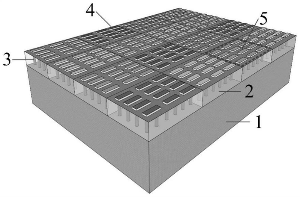 Fin-type photovoltaic silicon-based plasmon hot carrier infrared detection chip and manufacturing method thereof