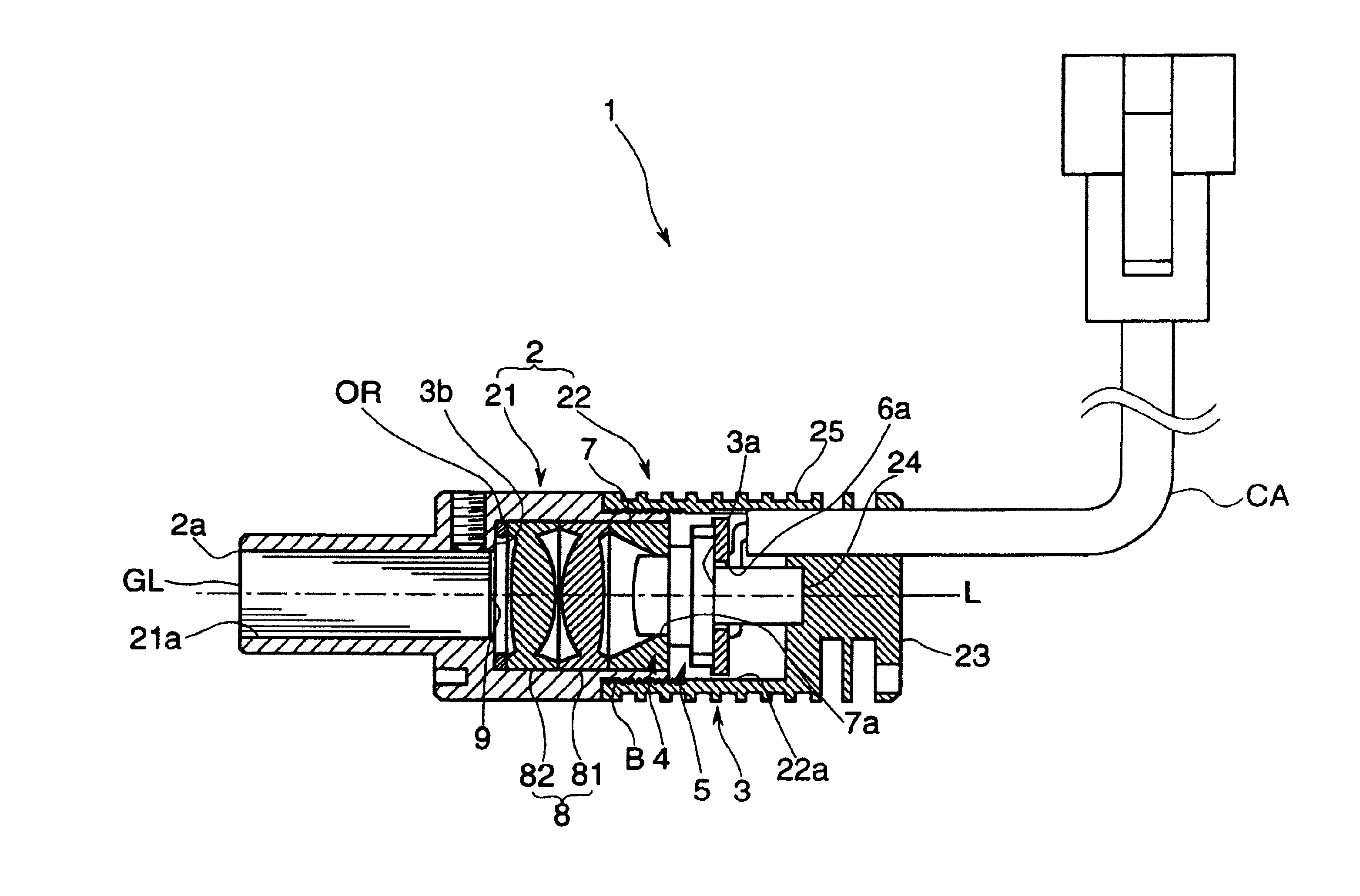 Light irradiating unit