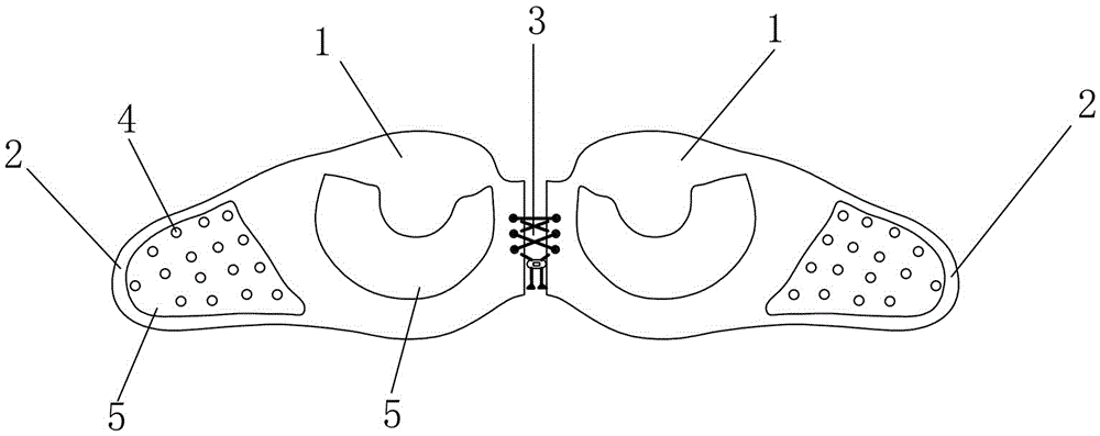 Separated-type breathable bra