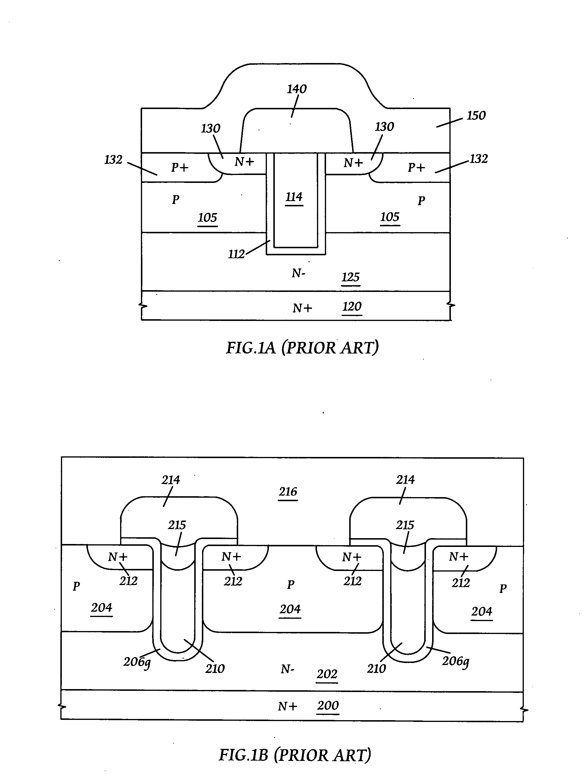 Self-aligned trench DMOS transistor structure and its manufacturing methods