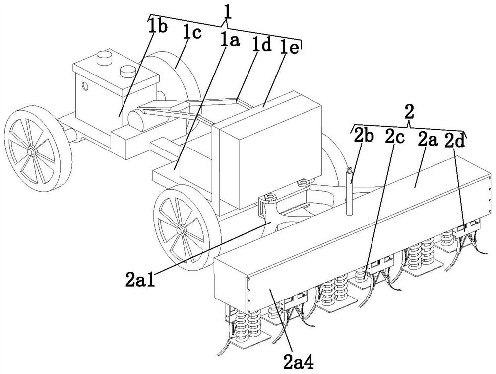 A device for cutting roots of wheat seedlings