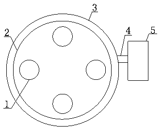 Rotating device for glass bottle