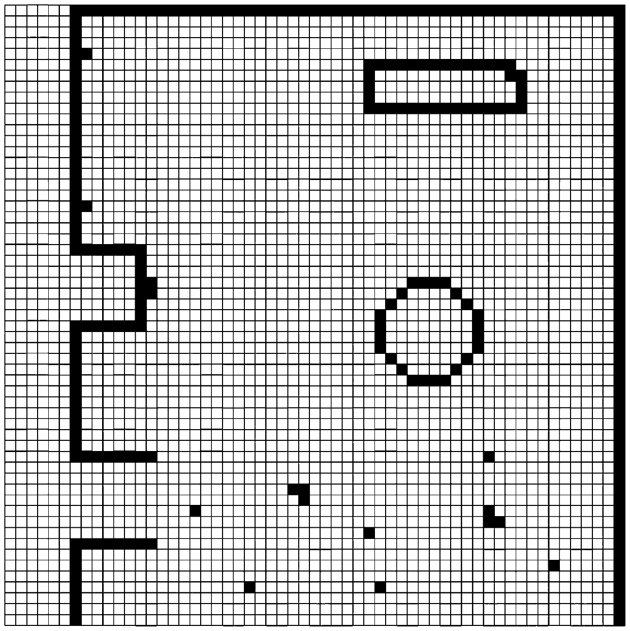 Laser SLAM adaptive resolution raster map construction method