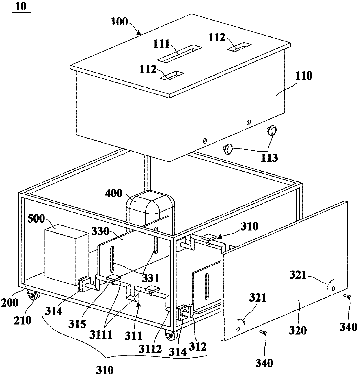 Refrigeration module for cold storage and refrigerating device and cold storage and refrigerating device