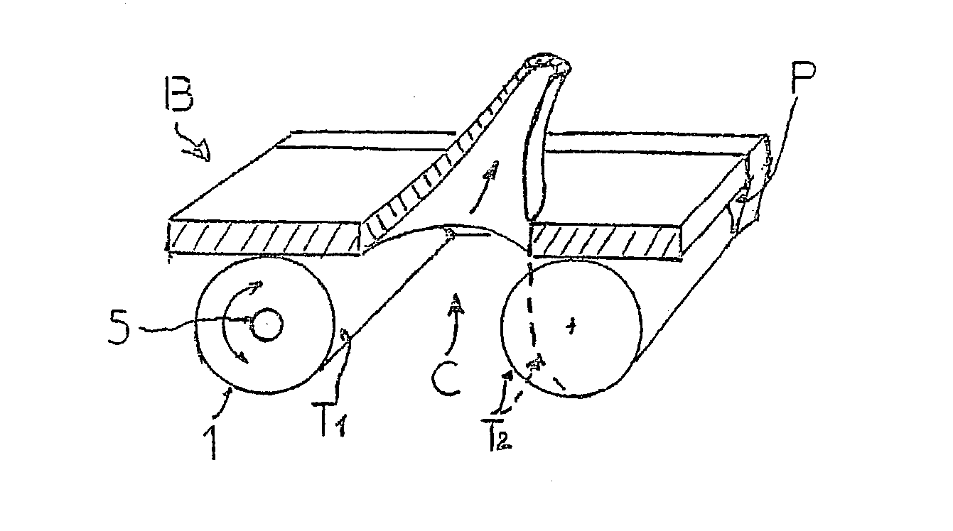 Massage apparatus comprising at least one roller driven positively in rotation