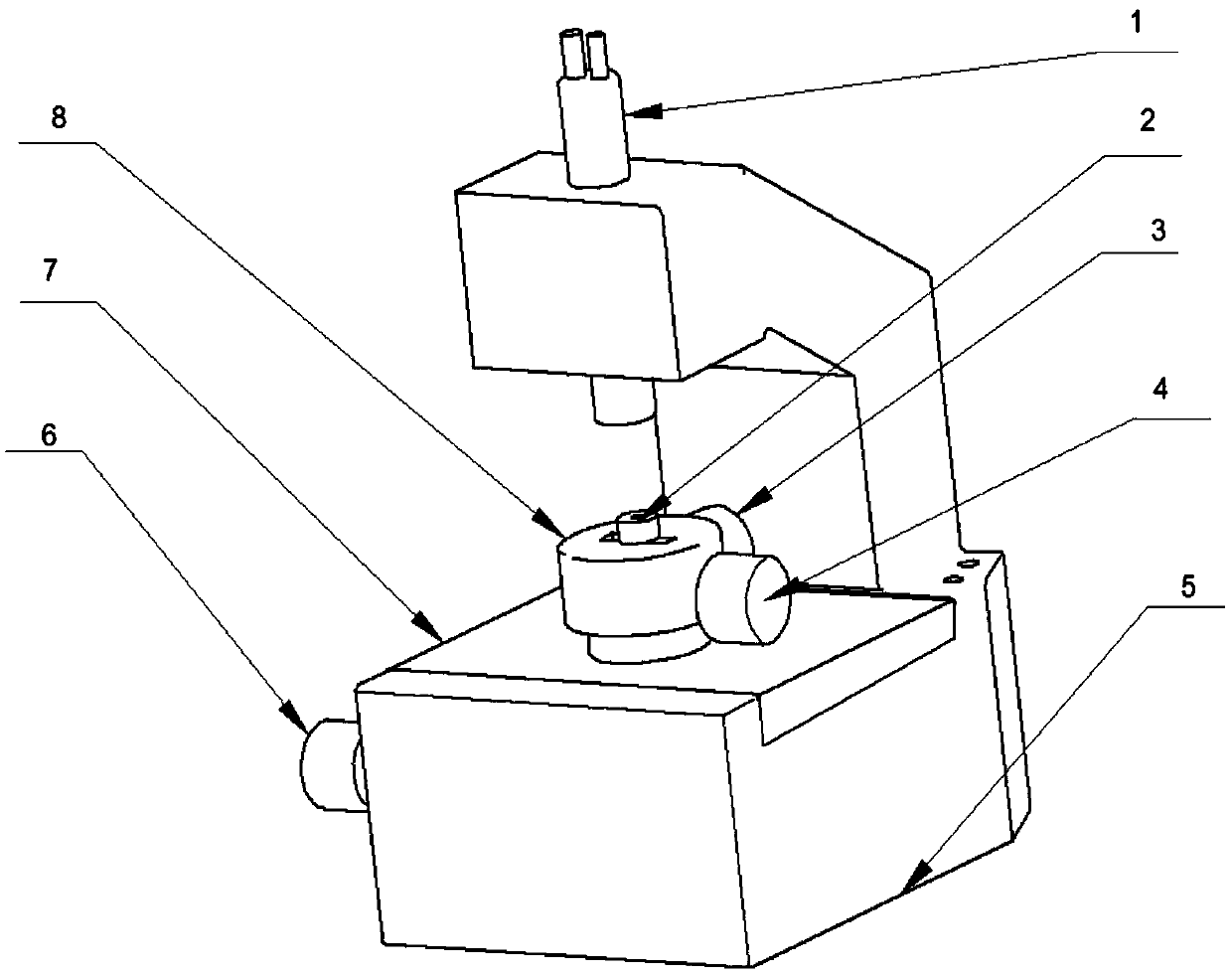 A non-contact measurement method for measuring the diameter of deep and small holes by combining images